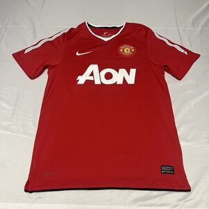 Nike Manchester United 2010/2011 Home Soccer Jersey Size S Football Shirt